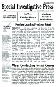 Special Investigative Press December 1603