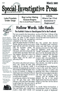 Special Investigative PressMarch 1603