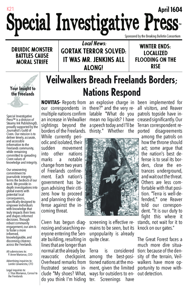 Special Investigative PressApril 1604
