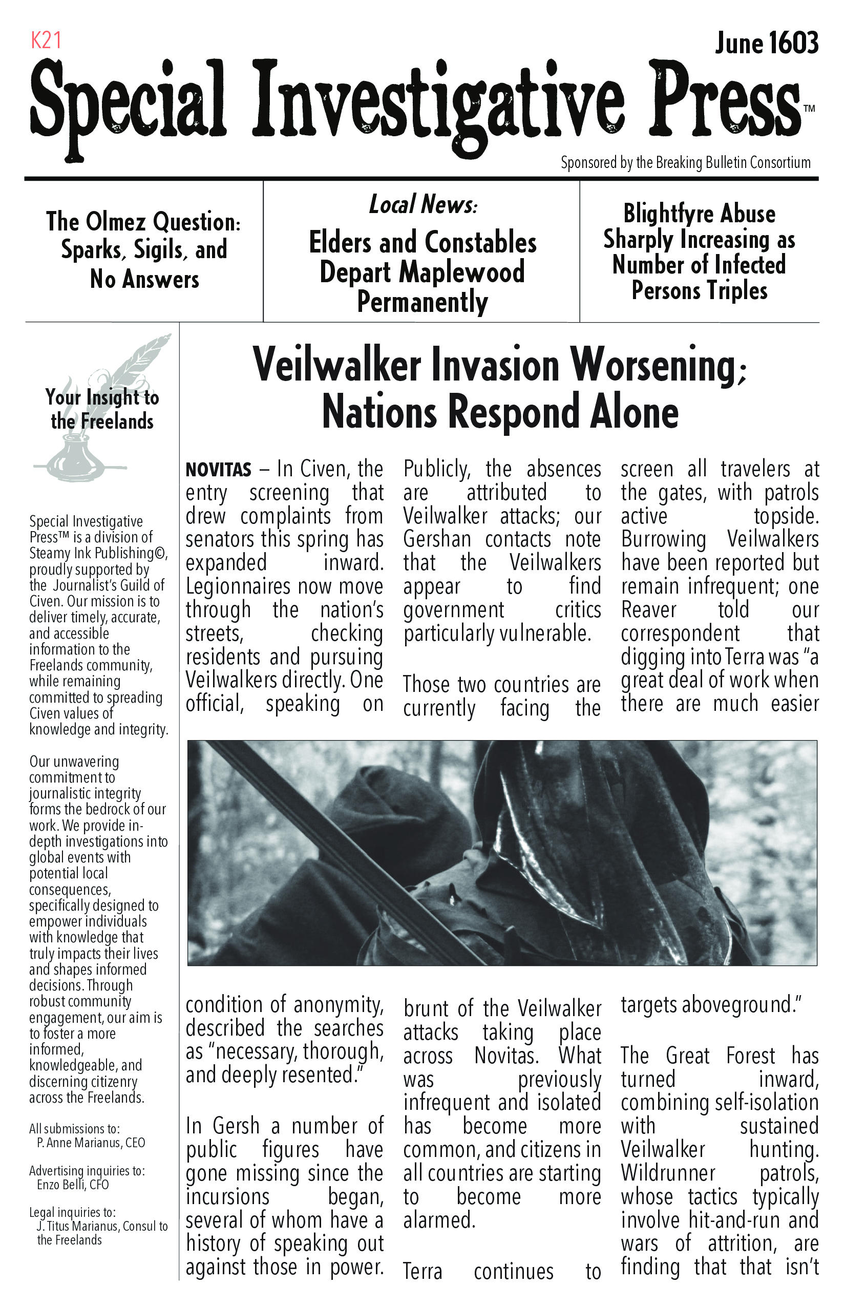 Special Investigative PressJune 1604
